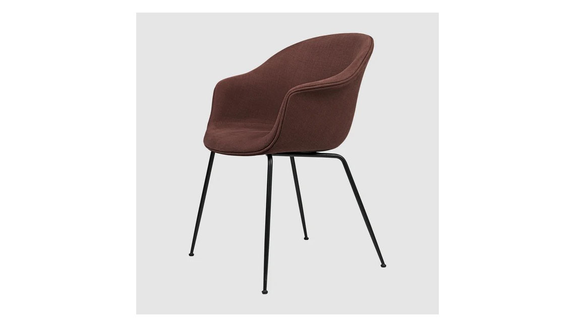 Bat Dining Chair, Conic Base - Fully Upholstered in Chivasso CH1249715椅子