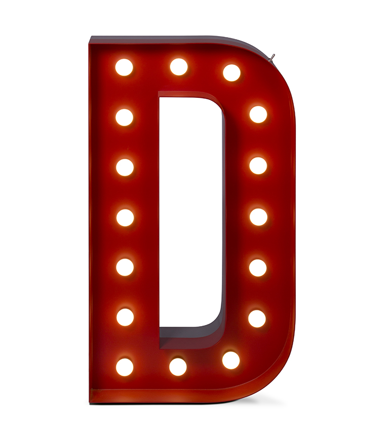 LETTER D 落地灯