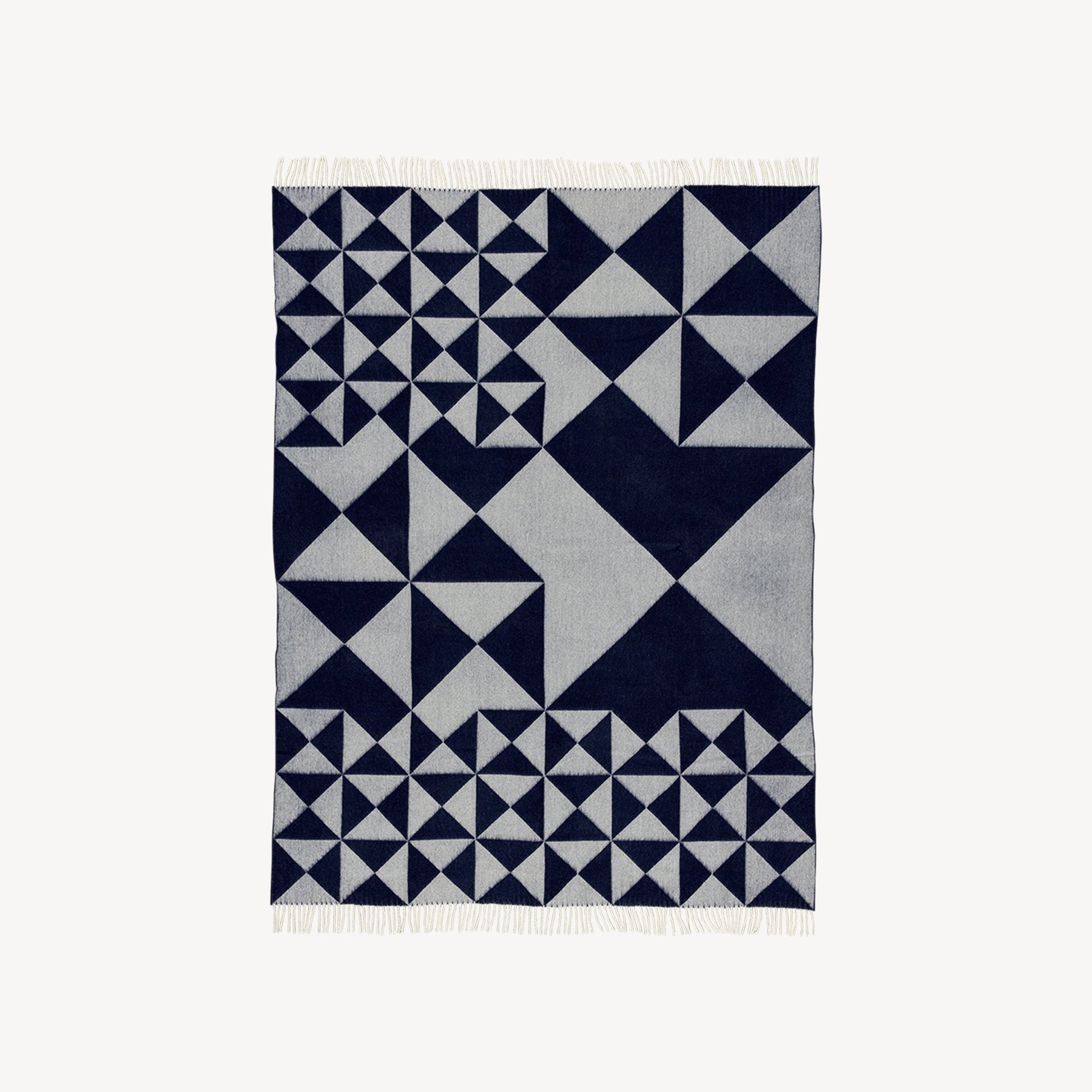 MIRROR THROW BLUE 毯子